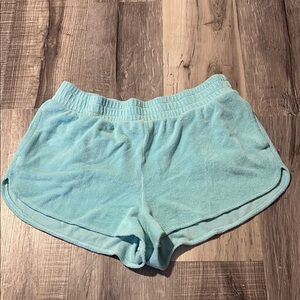 Victoria's Secret Aqua Terry Shorts